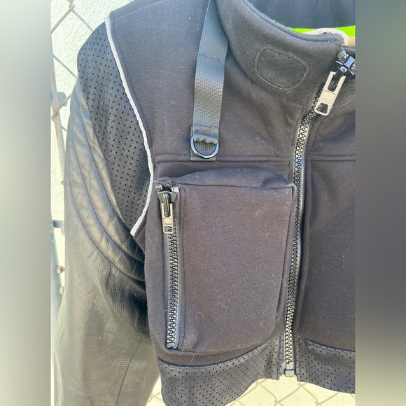 Cyberpunk Custom Crop Motorcycle Jacket - Picture 5 of 7